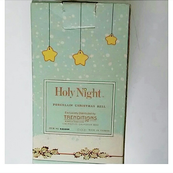 Porcelain Christmas Bell | "Holy Night" - Picture 6 of 7
